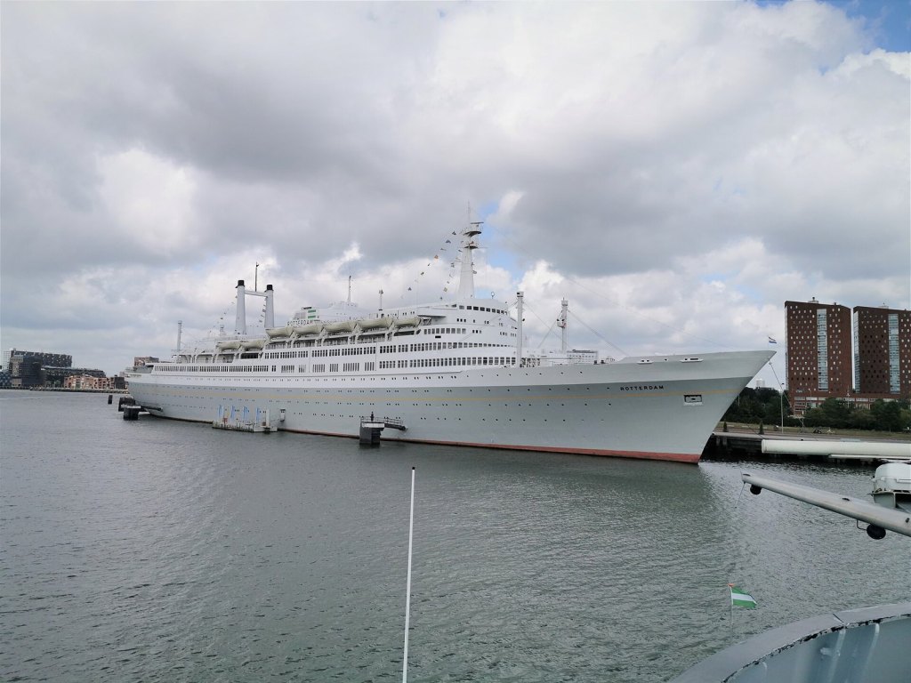 Rotterdam at her permanent berth in Rotterdam in August 2019